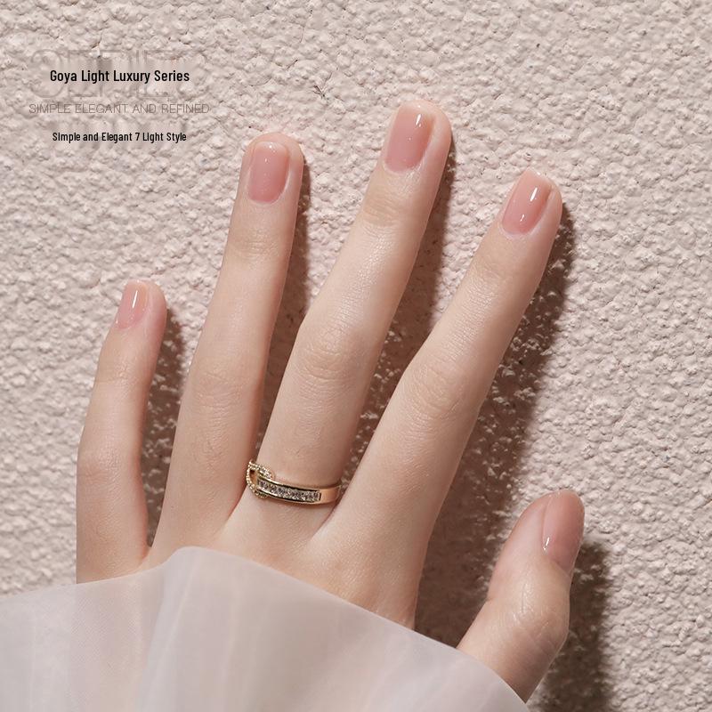 Gaoy Transparent Nude Jelly Gel Nail Polish 2025 - New Translucent Nude Color for Professional Use