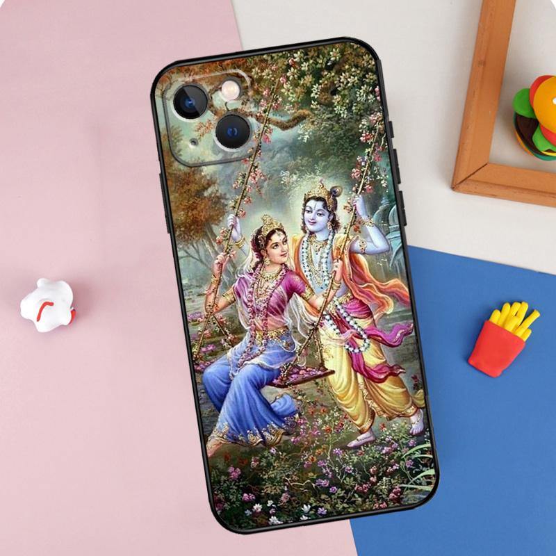 

Lord Krishna Radha Phone Case For iPhone 16 Pro Max 11 12 13 14 15 Pro Max Mini 16e 15 16 Plus XR Cover Shell iPhone 11 Pro