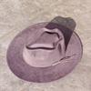 Vegan Suede Arrow-shaped Cap Women's Hat with Variousaccessoriesmen'sfedora Distressed Suede Hat Bohemianstylehat Men'sstraw Hat
