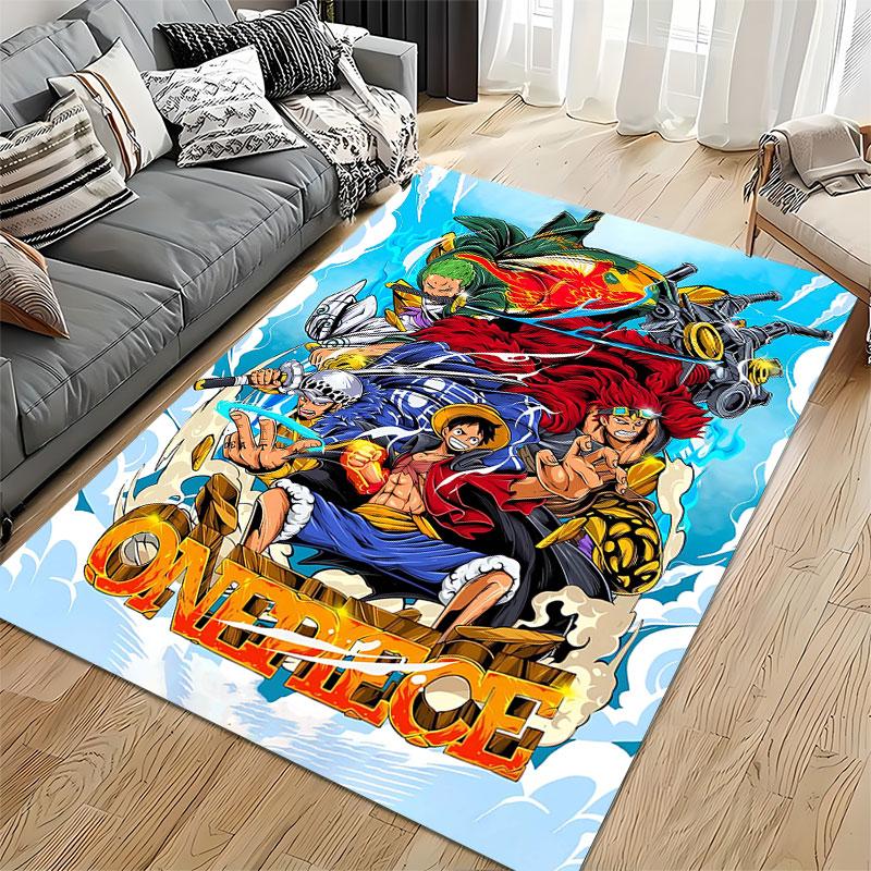 "One Piece Anime Carpet Design" suitable as a non-slip mat for the living room or bedroom sofa
