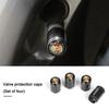 4pc Car Wheel Tire Valve Caps Auto Dustproof Protection Cover For Porsche Macan 918 911 Cayenne Carrera-GT 928 Panamera Boxster