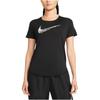 Nike Swoosh Run Rychleschnoucí tričko s krátkým rukávem Dámská trička Černá DM7778-010