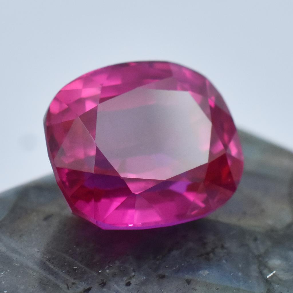 Natural Pink Sapphire Loose Gemstone 22.05 Ct Cushion Cut September Birthstone for Gem Collections