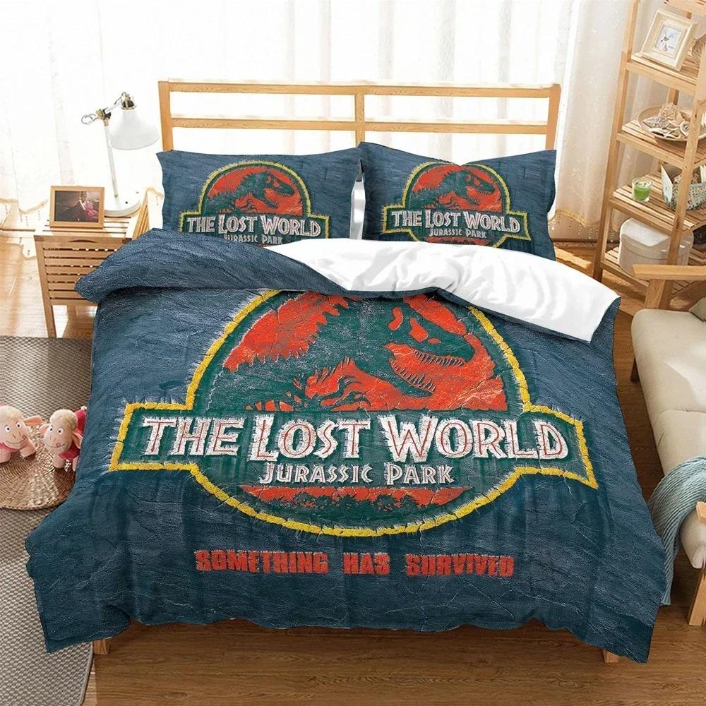 3D Print Jurasic Dinosaur Beding Set 3D Printed Suitable for Bedrom Soft Duvet Cover Set With Pilowcases Children Kids Home Textile