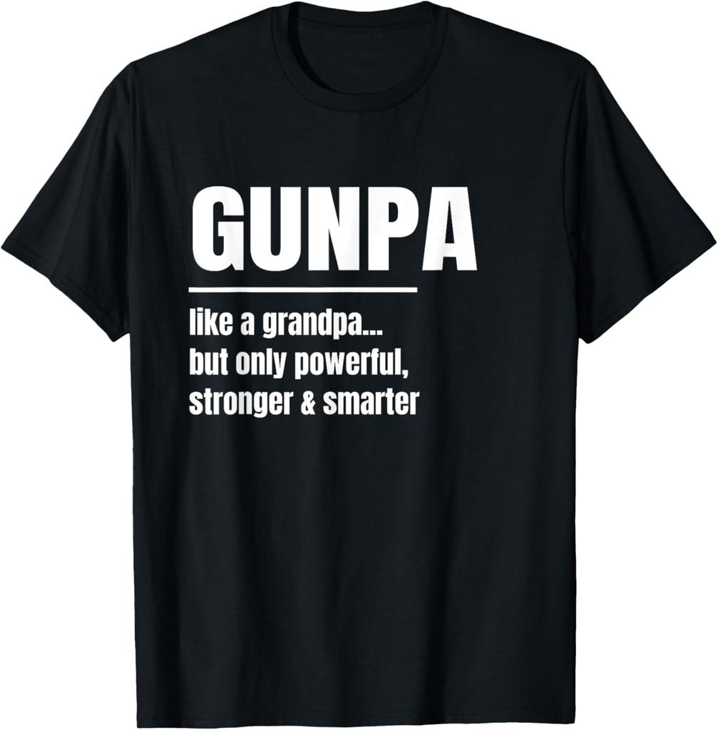 Herren lustiges GUNPA Spaß Opa Großvater Neuheit Geschenk T-Shirt