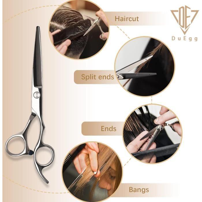 Hairdressing Scissors 2 Pcs, Hairdressing Scissors Set Flat Scissors and Serrated Scissors, Professional Hairdressing Scissors.[Z20]