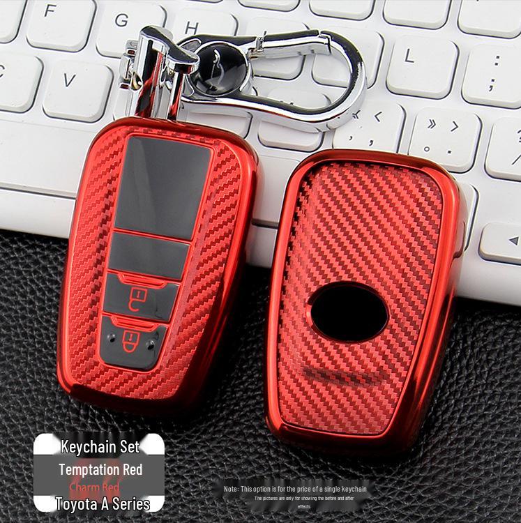 Toyota A Style TPU Carbon Fiber Car Key Case