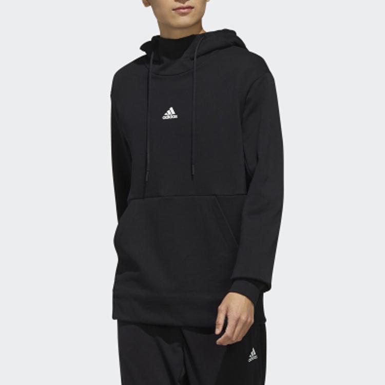 Adidas Sport Hoodie With Drawstring Men Tops Black FJ0187
