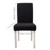 6Pcs Elegant Simple   Polyester Elastic Chair Cover Furniture Accessories for Home Hotel