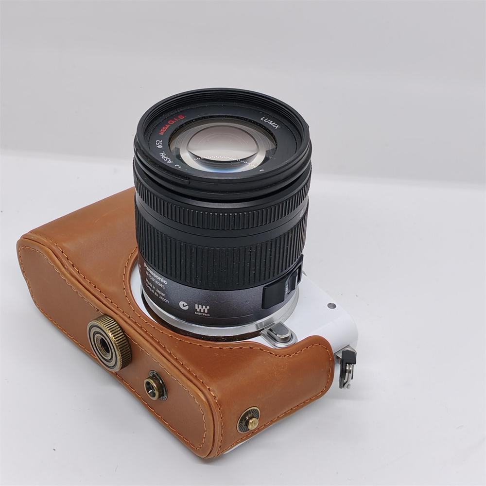 PU Leder Kameratasche Für Olympus EPL5 EPL6 E-PL5 E-PL6 E-PM2 Schutzhülle Ganzkörperabdeckung Mit Gurt