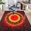 1PC Eclipse Sun Non-Slip Floor Carpet Compatible for Office&Living Room&Bedroom&Dining room - Flat- Soft & Pattern, Vibrant Colors-W260