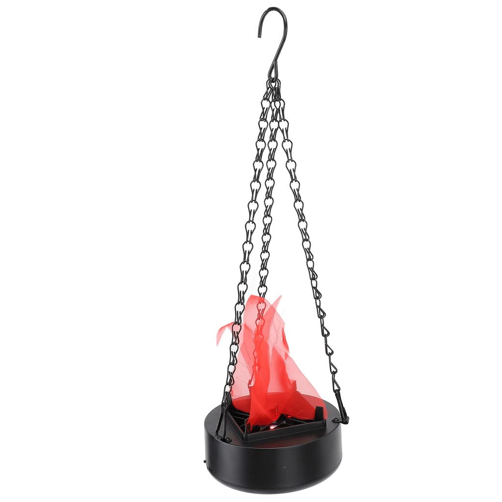 Hanging Fire Flame Light USB Rechargeable LED Fake Campfire Halloween Christmas Holiday Party