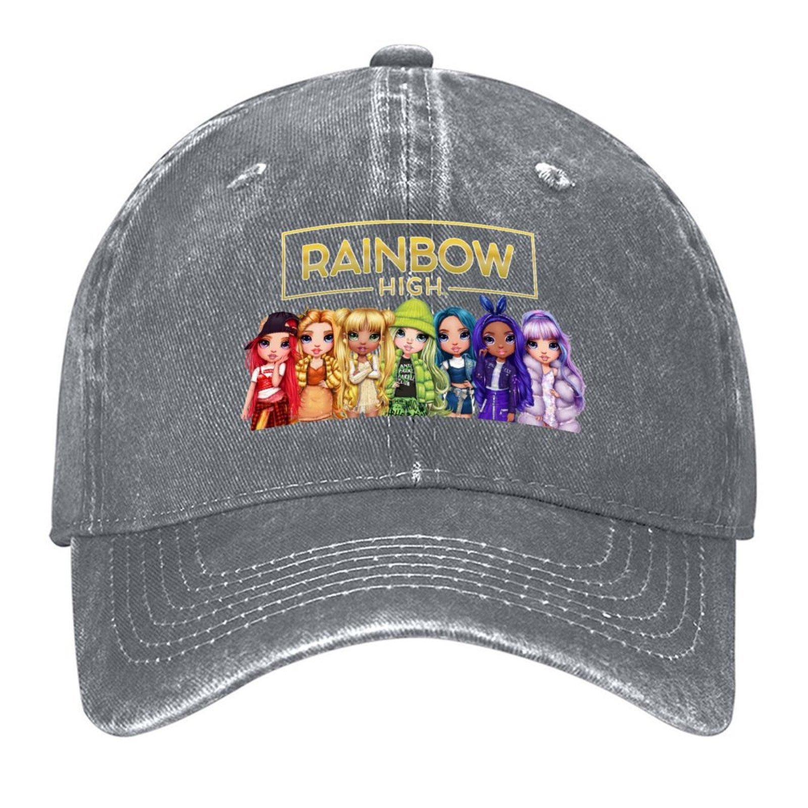 2026 2026 Rainbow High Main Characters And Logo Baseball Cap Party Hat Brand Man Cap Birthday Anime Mens Women s