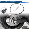 Motoforti 70cm Motorcycle Brake Clutch Oil Hose Line  Black