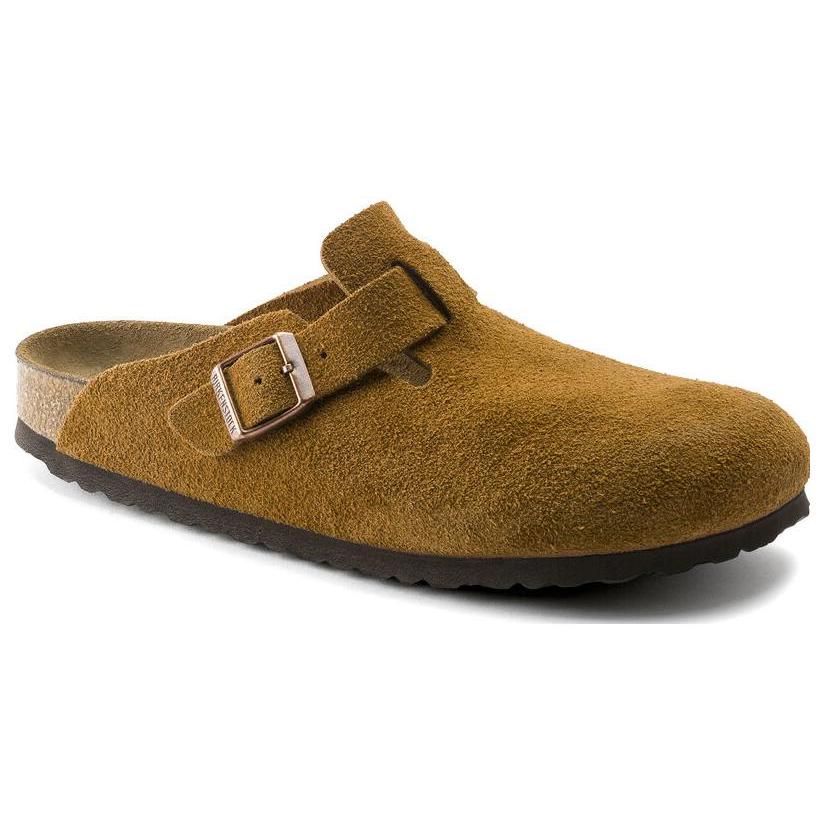 Boston Birkenstock Soft Footbed Suede 'Mink' 1009542
