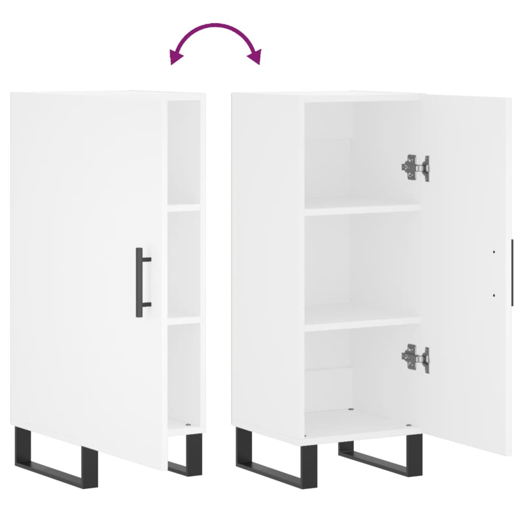 Sideboard White 34.5 x 34 x 90 cm Particleboard