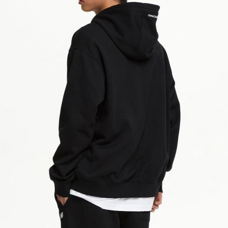 New Balance Uni Essential Small Logo Hoodie Zip Up Nbmdfco103 2 Types 1 Pack