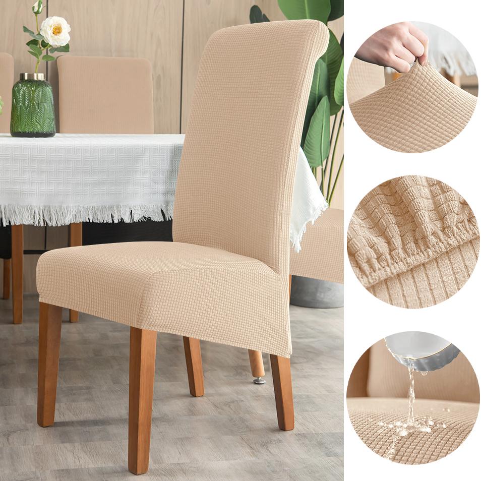 Water Resist King Back Chair Cover For Dining Room Kitchen Wedding Home Use Xl Size Chair Covers Anti -Dirty Home Use Decor Seat Protectors