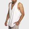 Men's Summer Sun Cotton Vest, New Solid Color Sleeveless Tank Top, Loose Casual Athletic Cami for Men