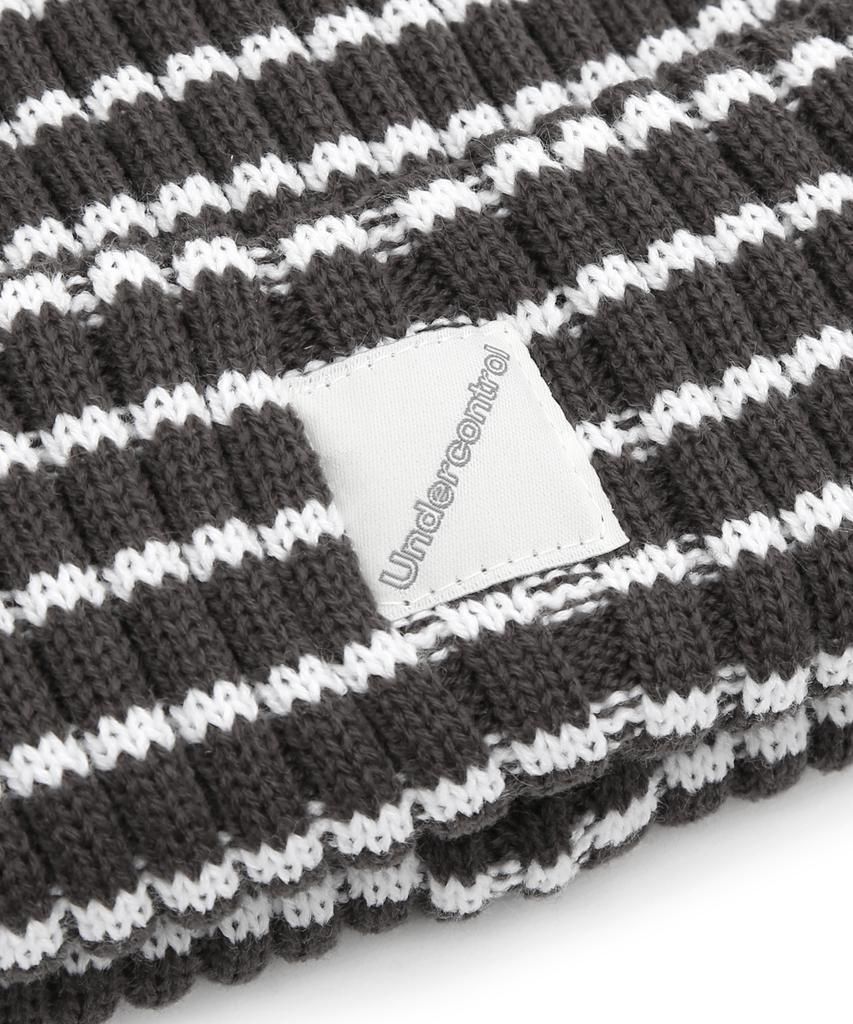 Eondeokeonteulol Winter Striped Beanie Beanie / Pin Stripe / Charcoal