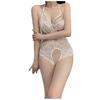 Sex Underwear Open Crotch One-piece Uniform Temptation Milk Lace Neck Perspective Passion Nightclub Game Clothes