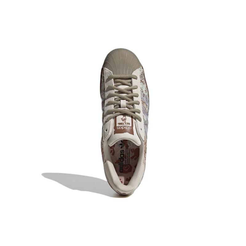 Adidas Melting Sadness X Superstar 'Allover Graphics Clear Brown' Sneakers H06343