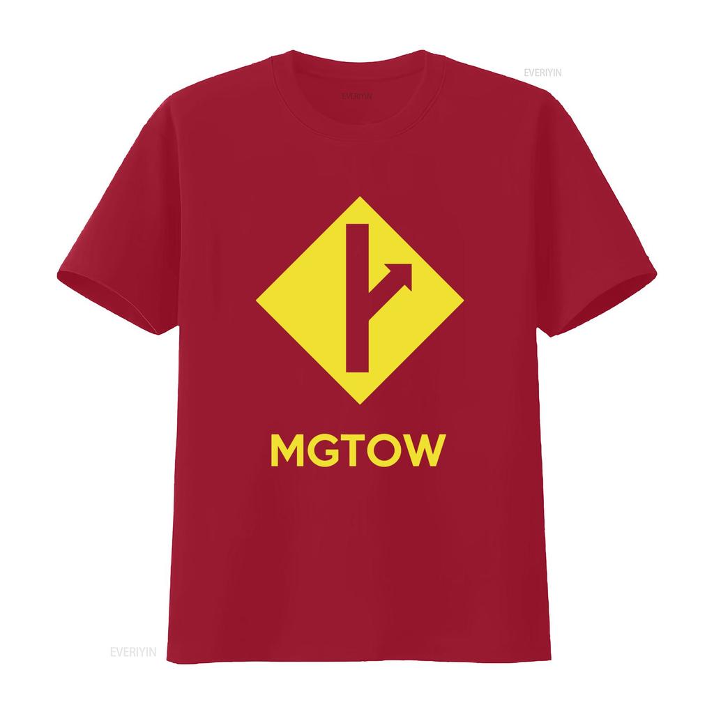 Mgtow Men Going Their Own Way Yellow Sign Arrow T Shirt Vintage Washed Casual Fashion Comfortable Homme Graphic Versatile