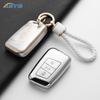 Soft Tpu Car Key Case Protector Accessories For Vw Volkswagen Passat B8 Tiguan Magotan Golf For Skoda Kodiaq Superb A7 Keychain