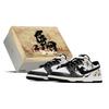 Dunk Box, Vintage, Chinese Style Ink Abrasion Resistant Slip Resistant Low Top Skateboard Shoes Men's Black Brown HF5441-100(TeamA-S-BOX)