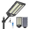 Solar Light Outdoor Streetlight 680000LM LED Solar Streetlight IP67 Waterproof Three Lighting Modes Remote Control Timer Function Stepless Dimming