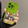 Milk tea dog for iPhone17ProMax mobile phone case 16 Apple 17 matte 14/15 premium 13 factory