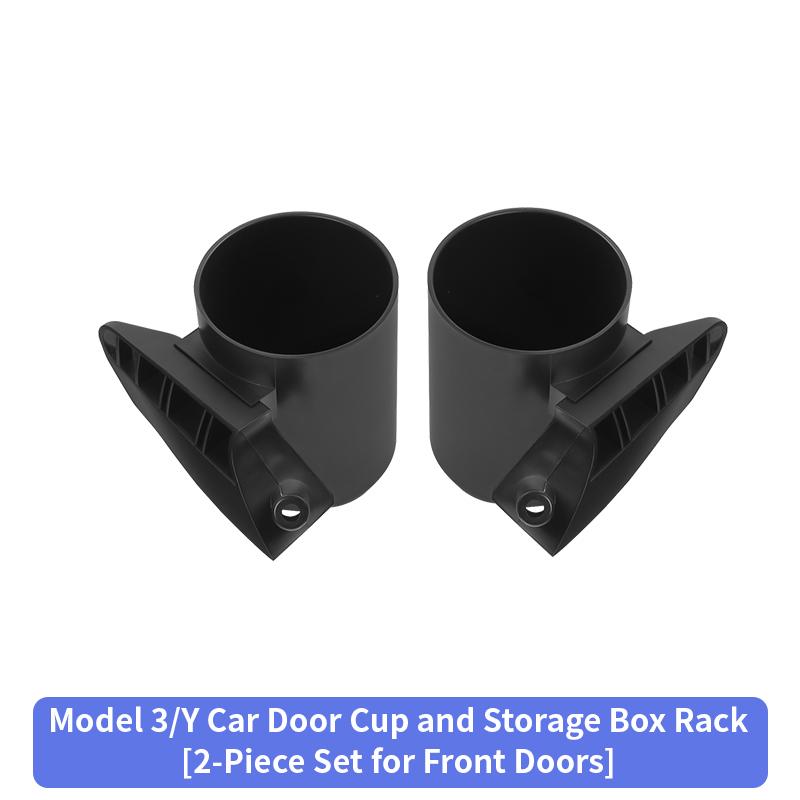 Car Door Cup Holder Cup Storage Box Rack Door Mount Drink Tank Water Bottle Stand Car Accessories for Tesla Model 3 Y