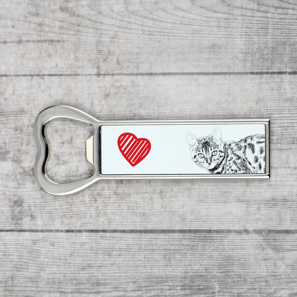 Bengalski - Otwieracz Do Butelek Z Kotem, Personalizowany Otwieracz Na Lodówkę, Wyjątkowy Upominek Dla Mężczyzny Marki Art-Dog