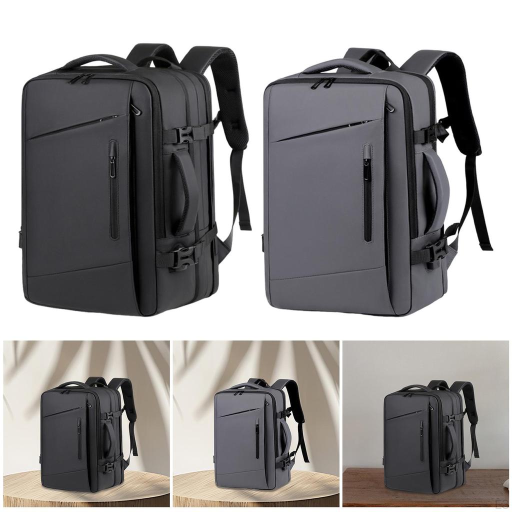 Laptop Backpack Polyester Expandable Computer Bag Gaming Daypack Large Capacity Work Organized