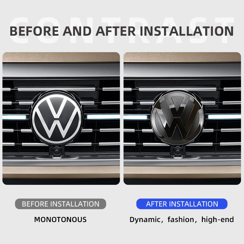 Dla VOLKSWAGEN VW Dla VW Volkswagen Golf MK6 MK7 MK8 TIGUAN POLO Naklejka z Logo do Modyfikacji Samochodu Nie Wpływa na ACC Emblem Przedni Tylny