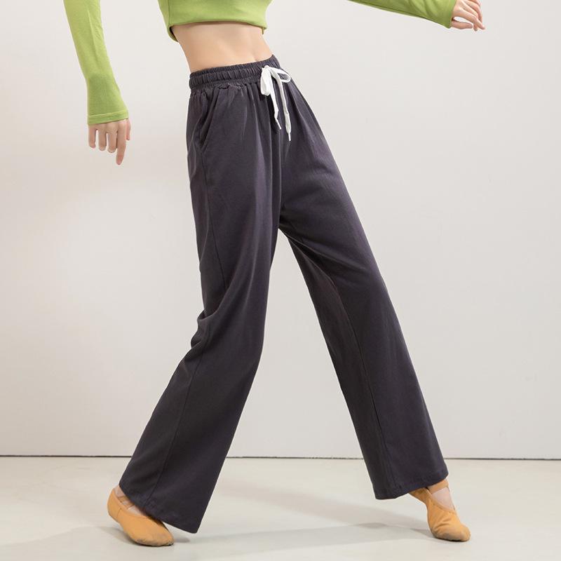 Spring & Autumn Loose High-Waist Wide-Leg Pants for Adult Female Modern Dance