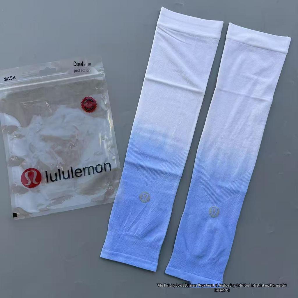 Unisex Gradient Color UV Protection Ice Sleeves for Cycling