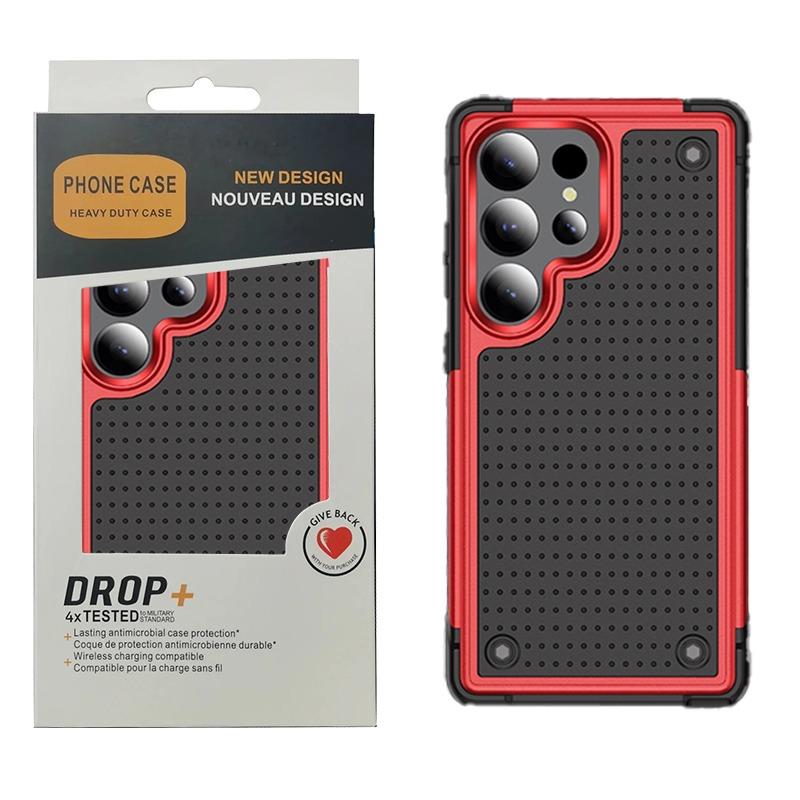 Heavy Duty Rugged Armor Heat Dissipation Hole Phone Case for Samsung S26 Ultra S25 S24 S23 Plus Shockproof Protect Hard Cover