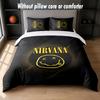 Nirvana Design Bed Bedding Set 1 Duvet Cover + 2 Pillowcases Soft Breathable Household Bed Linens