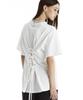 Teulimingbeodeu Back Lace-Up Corset T-Shirt [ White ]