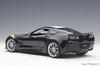 AUTOart 1/18 Scale Chevrolet Corvette C7 Grand Sport Black with White Stripes and Yellow Hash Marks