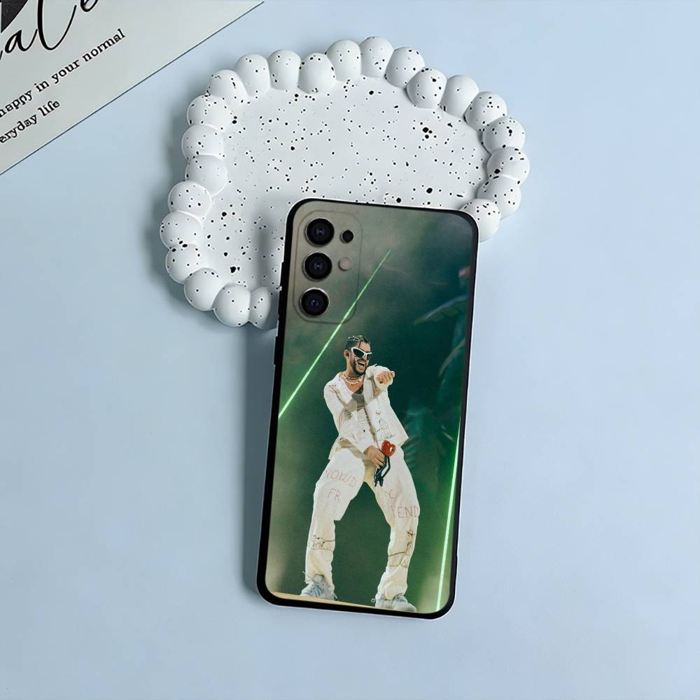 B-B-Bad -Bunny Phone Case For Samsung S25,S24,S21,S22,S23,S30,Ultra,S20,Plus,Fe,Lite,Black Soft Silicone