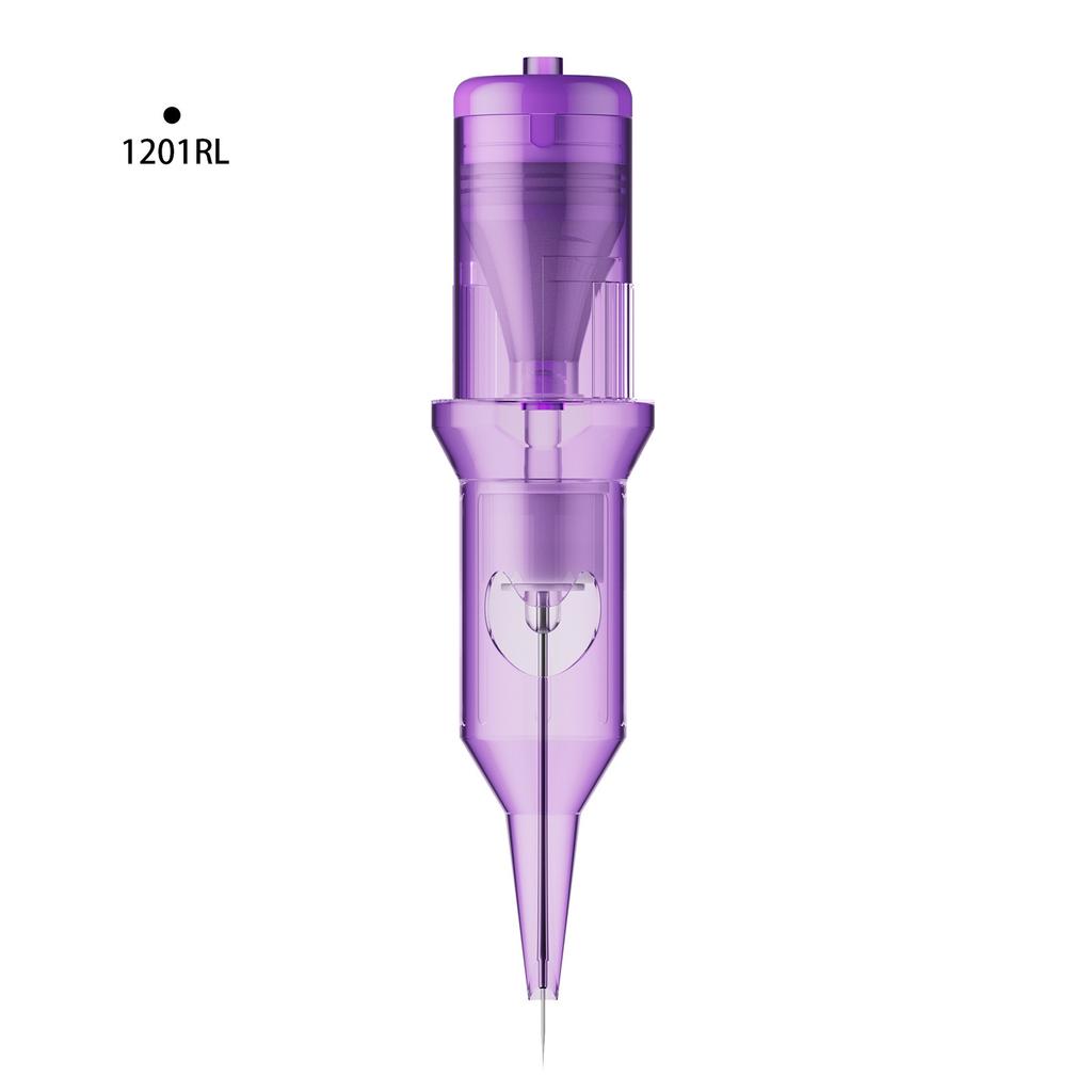 Purple Integrated Tattoo Needle, Cutting Thread and Fogging 20 Pcs Tattoo Tattoo Tattoo Embroidery, Blue Crescent Moon, Purple Needle Tattoo Equipment