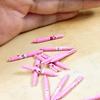 5Pcs Dollhouse Miniature Pattern Style Ball-Point Pen Model Toys For Doll Study Room Learning Scene Accessories