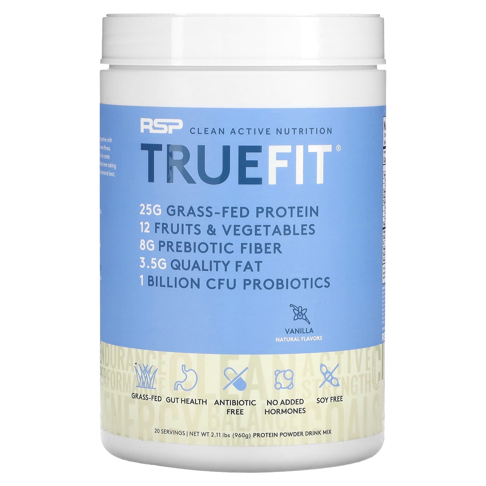 

RSP Nutrition, Truefit, Grass-Fed Whey Protein Shake, Chocolate, 2 lbs (940 g)