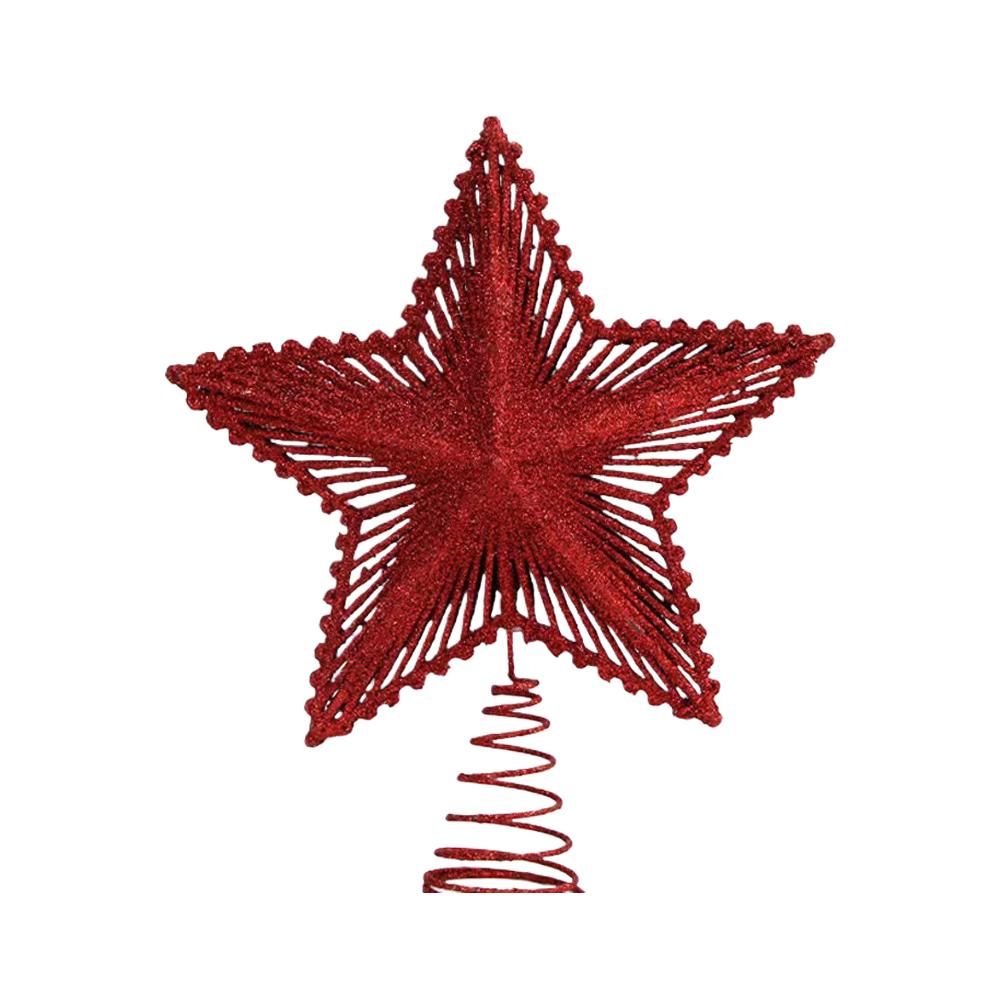 

1pcs Christmas Tree Topper Star Decoration Large Glitter Star For Home Mall Office Party Decoration Holiday Atmosphere Ornament