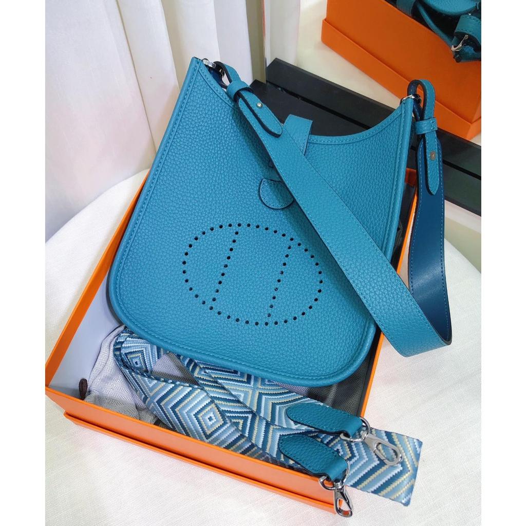 Spot Wholesale Top Layer Cowhide Evelyn Bag Genuine Leather Mini Bucket Bag TC Leather Mini Shoulder Crossbody Bag Tide