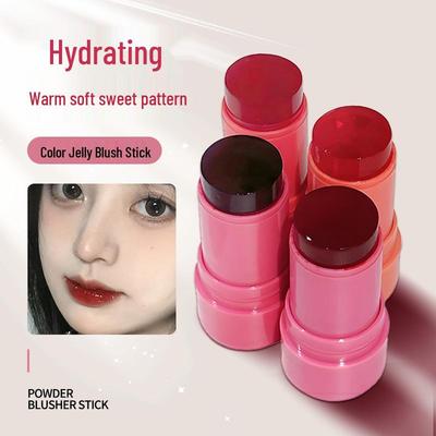 HERORANGE Jelly Blush Stick: Dual Use Lip & Cheek, Long-Lasting, Youthful Glow, Vibrant Color, Skin-Melting Formula.