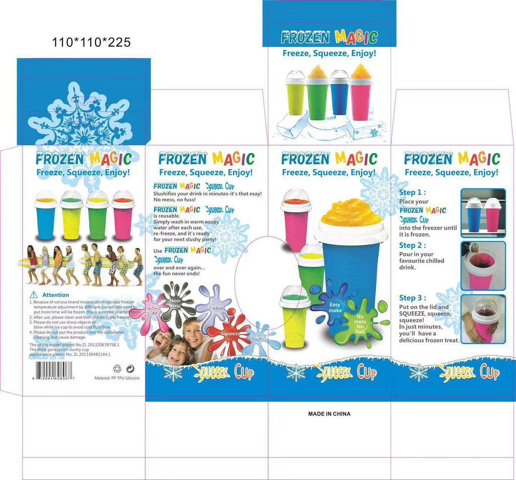 Large Capacity Ice Smoothie & Slushy Shaker Cup for Summer