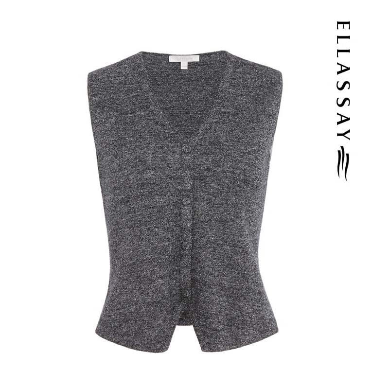 ELLASSAY Women's Old Money Style Minimalist Knit Sweater EWE361M11200